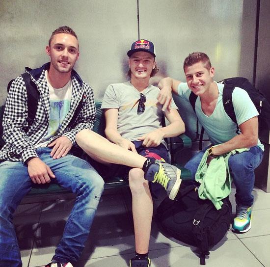 #MisanoCountDown @jonasfo94 <a href="/jackmilleraus/">Jack Miller</a> &amp; @marcels23 ready to head to Misano. instagram.com/motogp