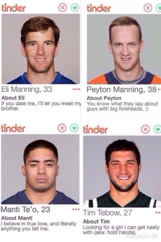 FootballBMS's tweet photo. NFL QBs gets a tinder: http://t.co/qzr4A96xgK