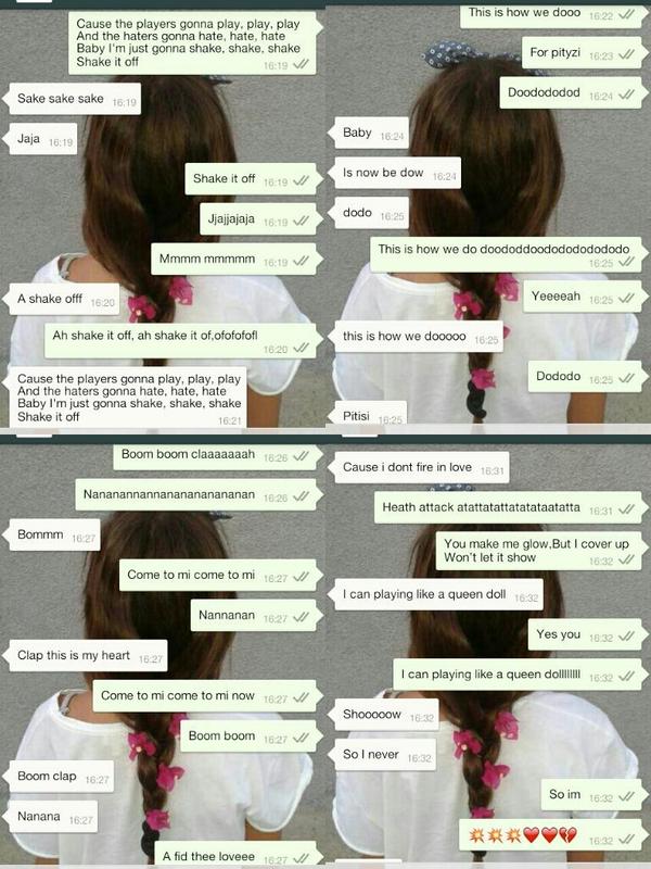 CorralrosaRosa's tweet photo. Enserio nos sabemos demasiado bien todas las canciones🎶,verdad @NuriaCozar ?
😂😂😂👌👌👌🎵🎵🎵 http://t.co/DfckdrusN3