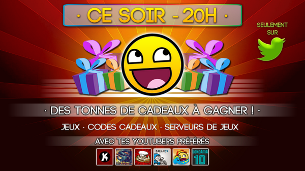 _nicolasbello's tweet photo. Ce soir, c'est des TONNES de Cadeaux à gagner ! @MrKalipso53500 @FGoodCuisine @Dalkai @bySankah @LokoAmA http://t.co/HSoCGhZ3Be