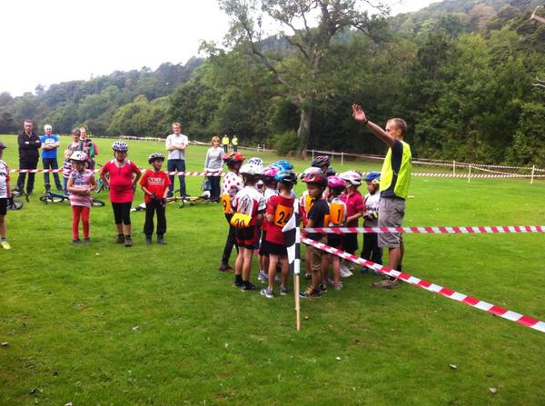 BeicioCymru's tweet photo. Nice to see Hafren CC leading out @TourofBritain riders yesterday after hosting a fantastic Go Race event on Saturday http://t.co/PEzobG3Hch