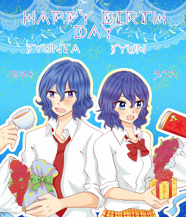 みやび 手嶋さん誕生日おめでとう 生まれてきてくれてありがとう 純太と純ちゃん にょた 手嶋純太生誕祭14 Http T Co Svv9jrt2oc