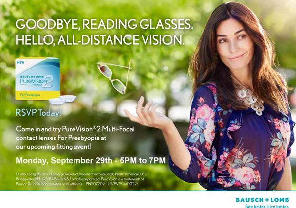 InsightVisionC's tweet image. Come Try The New Pure Vision 2 For Presbyopia!