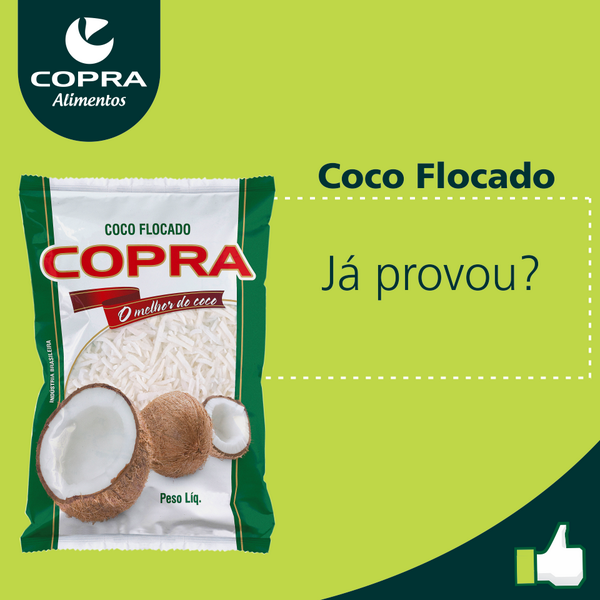 CocoCopra's tweet photo. #CocoFlocado é um produto muito especial para as sobremesas ficarem ainda mais deliciosas. 
#CopraAlimentos http://t.co/W1c0OUO9mY