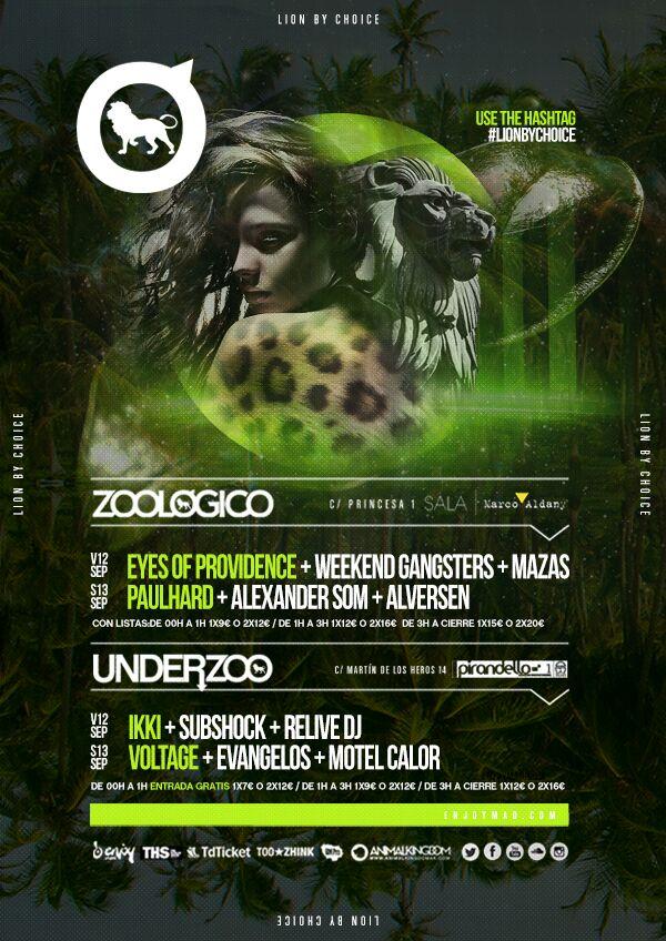 PatriRockerz2's tweet photo. Zoo 1x9€ o 2x12€ y underzoo GRATIS hasta la 1 por listas! Pidemelas al 677302322 #Zoologico #madrid #underzoo #fiesta http://t.co/5JeHYIeHAu
