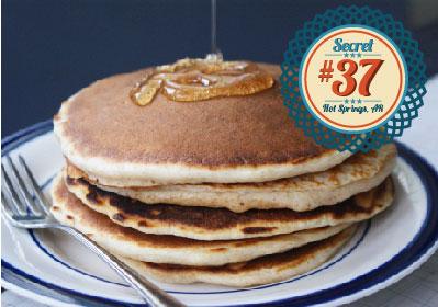Secret No 37: Unbelievable buttermilk pancakes from @PancakeShop0. #101Secrets #HotSprings #Arkansas