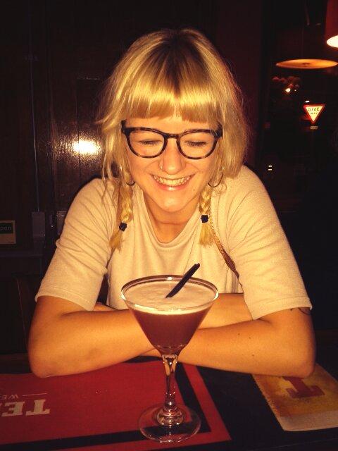 argyle_monkey's tweet image. Charlotte digs French Martini!