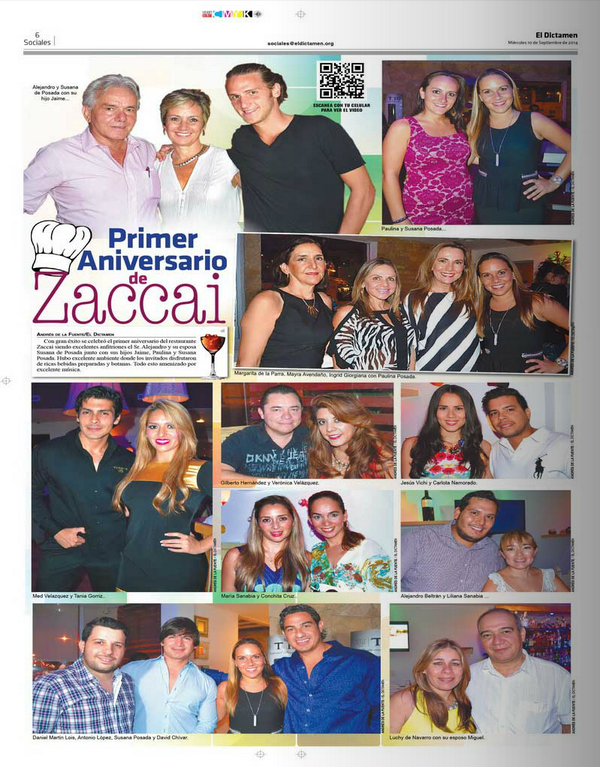 ElDictamen's tweet photo. Primer Aniversario de @ZACCAImx #Sociales #Veracruz #ElDictamen http://t.co/xn81oy9MBH