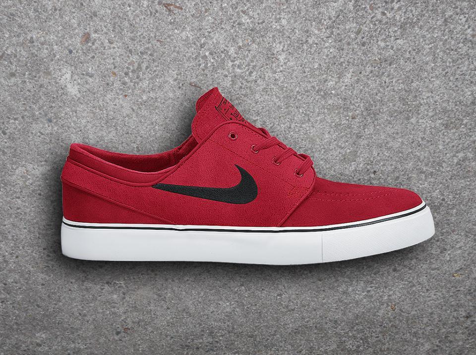 red and black nike sb