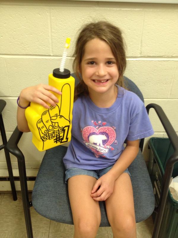 BlackrockBuzz's tweet photo. Water bottles for sale $2.00 beginning at open house! http://t.co/7OcUkYnBwm