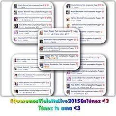 ChahinezChazou's tweet photo. @_ruggero tunez te ama!
Feliz cumpleanõs! #QueremosViolettaLive2015EnTunez !
#tunisianVlovers #TunisanRuggeristas http://t.co/K3Rtw9DaMv