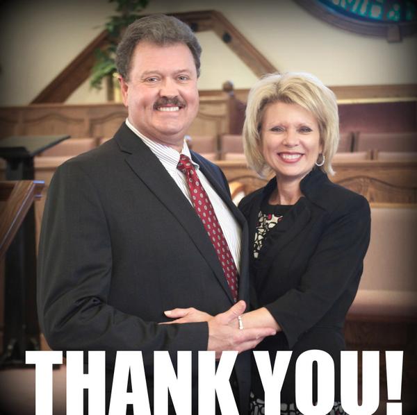 Thank you. Marsha and I know we had the best Campaign Team, Prayer Team, and Volunteer Team any candidate could have.