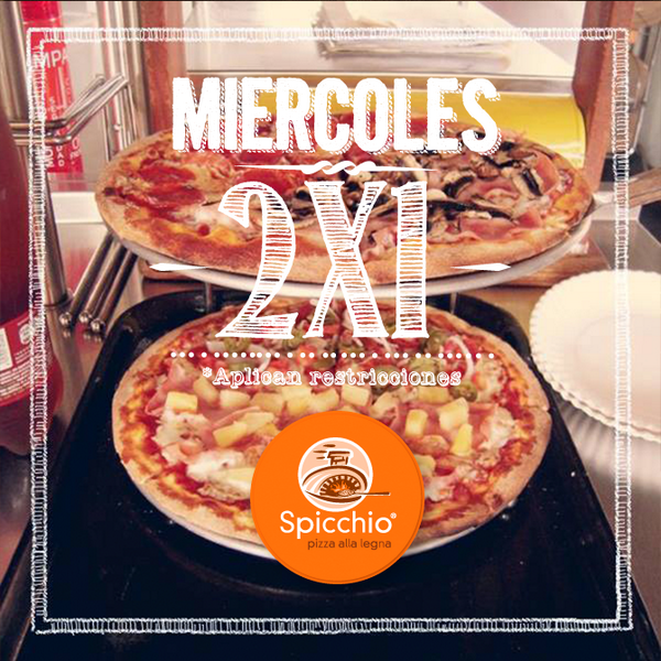 PizzaSpicchio's tweet photo. Invita a quien quieras a #Spicchio, hoy es 2x1. 
*Solo aplica en mostrador en sucursal Providencia. http://t.co/49ut4PHwui