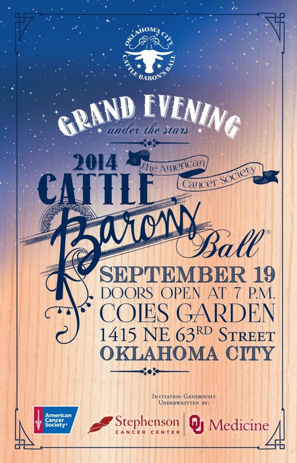 cbbokc's tweet photo. @thelower40 Can't wait for your show at our American Cancer Society Cattle Baron's Ball on Sept. 19! http://t.co/GrCrbBKlCH