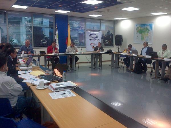 Ministro de Hábitat,Vivienda y Ecosocialismo, Ricardo Molina reunido con los presidentes de las Hidrológicas del país