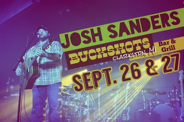TheJoshSanders's tweet photo. Hey Clarkston, MI! Y'all ready for some #countrymusic ? Sept. 26 &amp; 27 9:00PM 
#goodfriends #goodtimes #goodmusic http://t.co/f7FHM0Rdfa