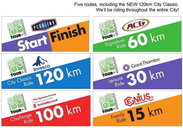 CHOOSE YOUR RIDE: #TourdeMississauga (Sun Sept 21) has FREE Reg'n! 15,30,60,100,120km routes! mississaugacycling.ca/tour/