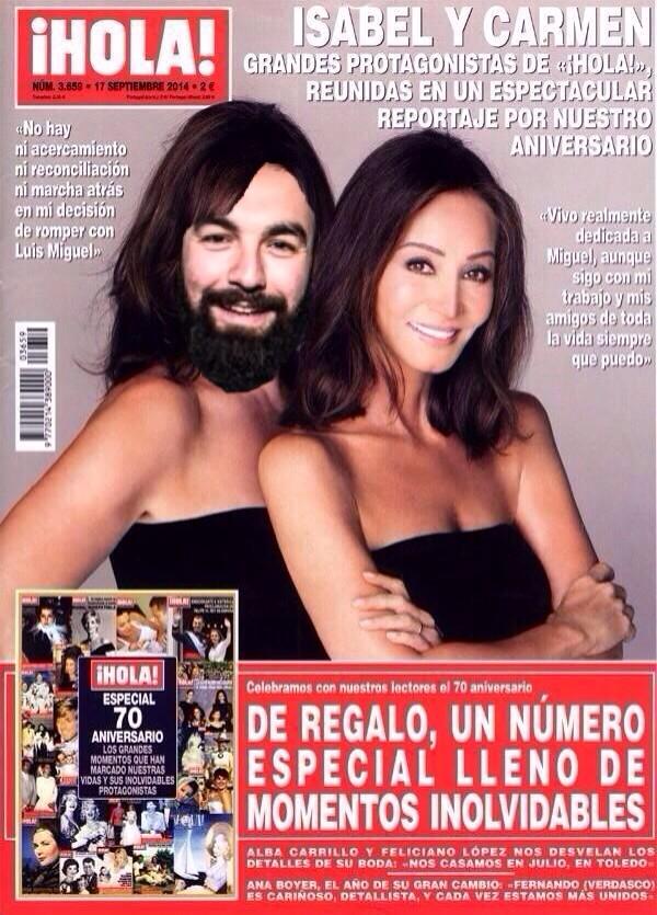 roberbodegas's tweet photo. Por petición popular, MI TERCER BORDIÚ: (Gracias a Isabel Preysler y a la revista @hola por hacer esto posible) http://t.co/MbMDTEzCmw