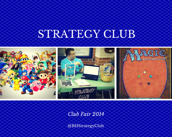 BHStrategyClub's tweet photo. What a great turnout today for Club Fair! We had 35 people show interest in @BHStrategyClub!! Woo! http://t.co/u1n9Ih2gn7