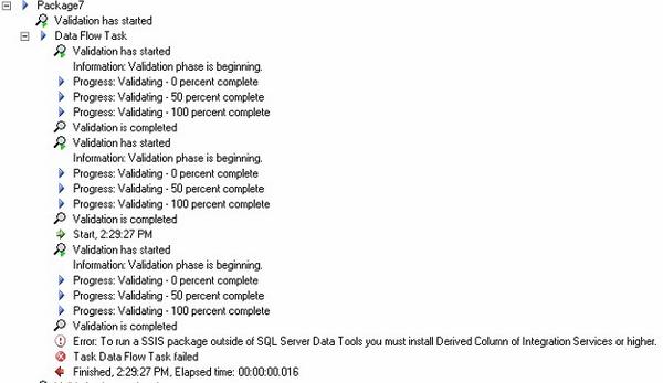 irawhiteside's tweet image. error = To run a SSIS package SQL server data tool you must install etc... #ssishelp #ssis #sql2012