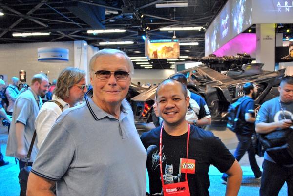 JerAbraham's tweet image. Got to hang out with Adam West yesterday for @LEGOBatmanGame! #geekoverload