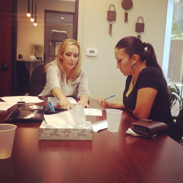 erinnstumpf's tweet image. At Old Republic Title Company w/my client as she signs her life away. At least for the next 30 years. LOL #loandocs