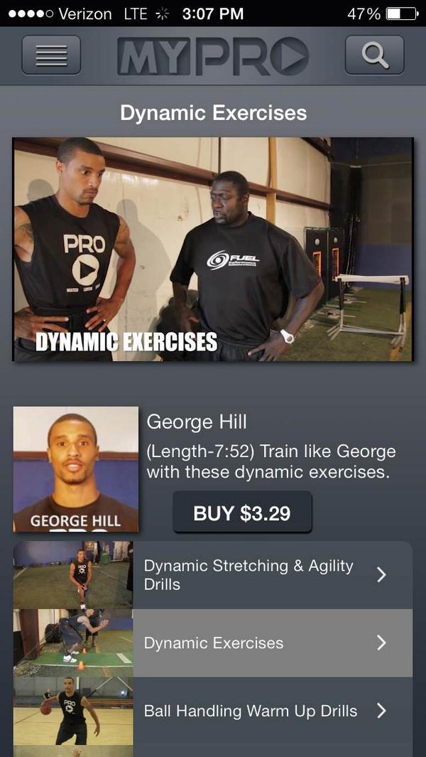 George_Hill3's tweet photo. Professional NBA Training - side by side with Horace Barrett and myself in the @MyProPlay App for iPhone and Android! http://t.co/igyG9HUcZ8