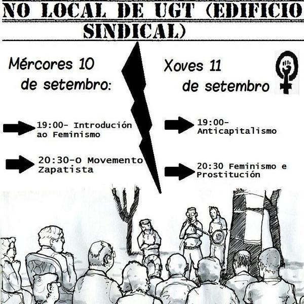 EsFCarba's tweet photo. Maña (Anti)capitalismo ás 19:00h e Feminismo e prostitución ás 20:30h. Temas moi interesantes e polémicos! Acude! http://t.co/om6HRsgJRW
