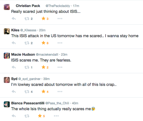 FearDept's tweet photo. Good news! Citizens are responding appropriately to the President's address: http://t.co/GbxCffgRQk