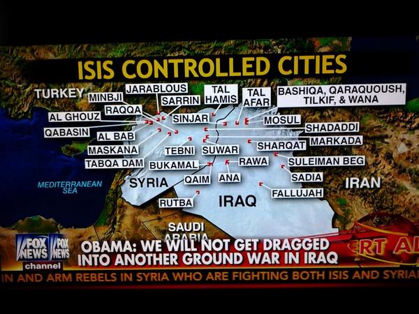Wow! Look at all the cities controlled by ISIS-ISIL