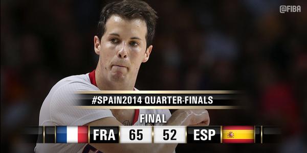 FIBA's tweet image. .@FRABasketball pulled off one of the biggest upsets at #Spain2014!

#FRAvESP Boxscore: bit.ly/FIBAfraesp