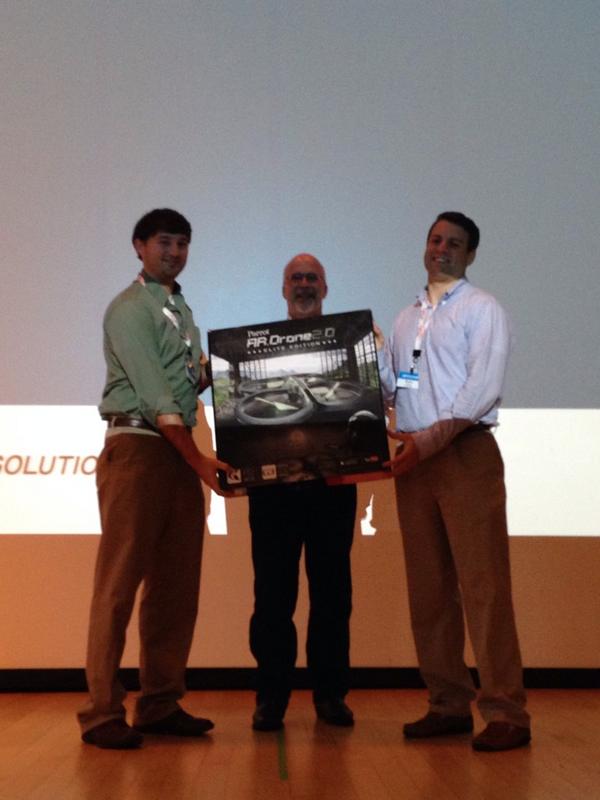 TerrenceWBrown's tweet photo. Have fun flying! It's addictive. MT @nenaatwork: Congratulations, @MotoSolutions #AppForum2014 #hackathon winners. http://t.co/o2wMDlylZVโ