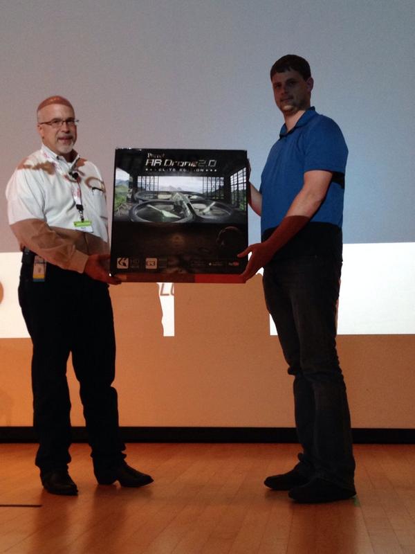 TerrenceWBrown's tweet photo. Have fun flying! It's addictive. MT @nenaatwork: Congratulations, @MotoSolutions #AppForum2014 #hackathon winners. http://t.co/o2wMDlylZVโ