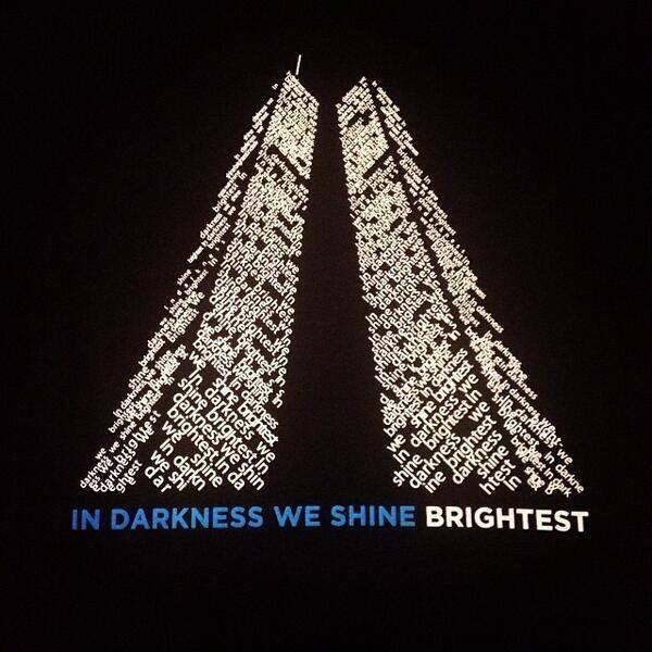 In darkness we shine brightest. #Honor911 #NeverForget