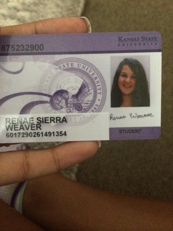 adriannntee's tweet photo. Hey Renae I have your ID card!! @KSUclassof18 http://t.co/wR6bNFla94