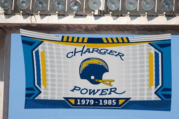 Los Angeles Chargers on X: 'New banners at Qualcomm Stadium will