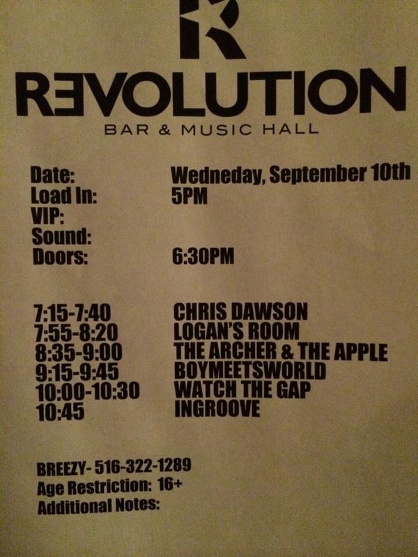 TAaTAMusic's tweet photo. Getting pumped for our gig at the revolution in amityville!!!! Thank you to everyone who's coming out to see us! http://t.co/K23YQcDZvB