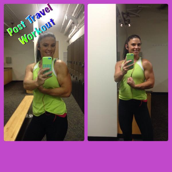 GetJennyFit's tweet image. Post travel workout flexin! TY Carolina Fitness! #getjennyfit #ironprincess #fitfam #noexcuses