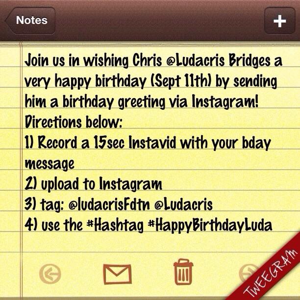 Hey help us wish Chris Bridges a very happy birthday (Sept 11th) tomorrow! Details here: 