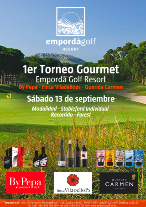 EmpordaGolf's tweet photo. Aquest dissabte 13 setembre Torneig by Pepa Gourmet tot una delicatessen....Inscripcions obertes http://t.co/aRsKlPYXG0