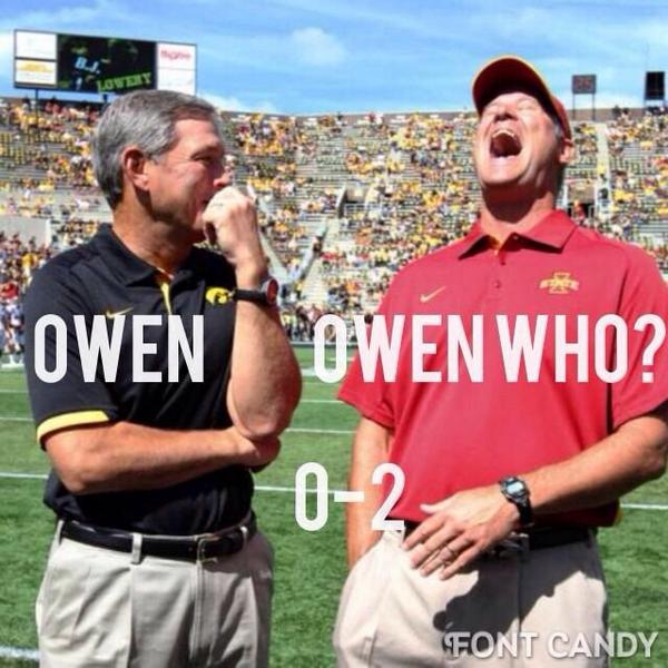 KLander_15's tweet image. Iowa: Knock, knock
Iowa State: Who&apos;s there?
#Iowa #IowaState #CyHawkWeek