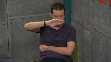 BBFeedster's tweet photo. Both Derrick and Cody are studying the different facial features of people for the face morph POV competition. #BB16 http://t.co/GGr104Qfye