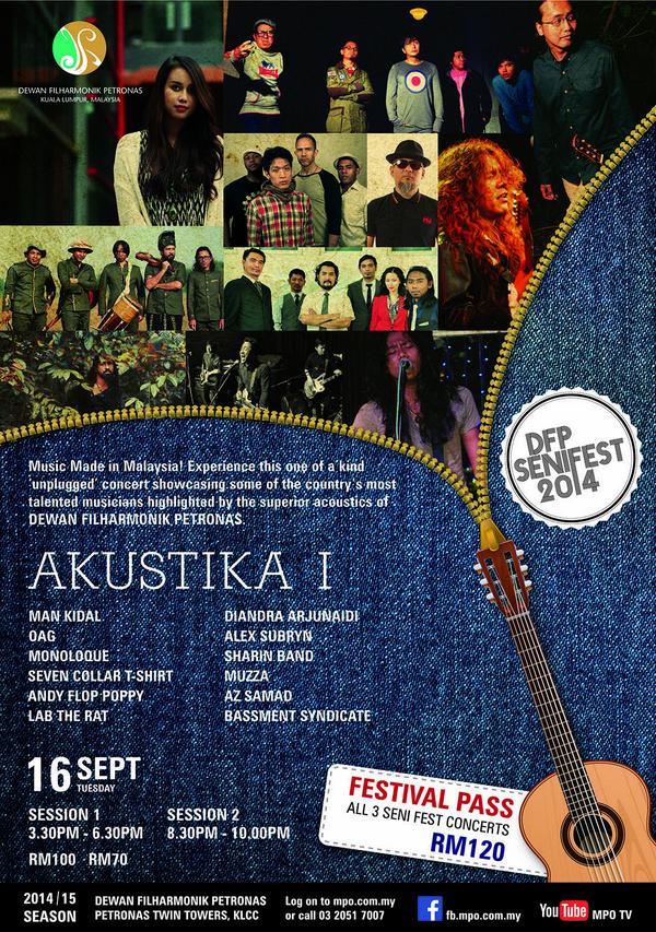 azsamad's tweet photo. Sept 16, 2014 AKUSTIKA I 330pm &amp; 8:30pm ft Man Kidal, @azsamad Andy FP @monoloQue @_OAG_ @iamdiandra  @bassmentsynd http://t.co/XjCW87hIXj
