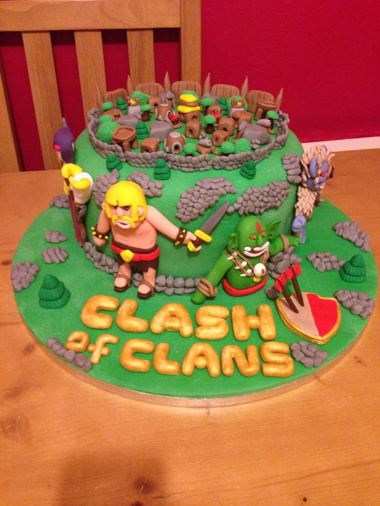 Торт в стиле Clash of Clans