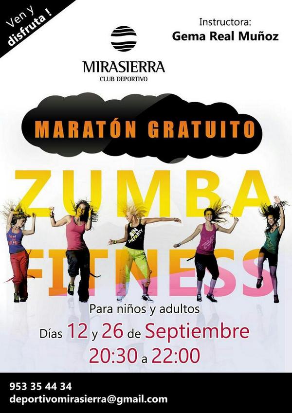 MIRASIERRACD's tweet photo. ¿Te vienes? No te lo pierdas, aprendeblo qie es el Zumba y pasa una tarde divertida!!! http://t.co/8ZMZVi0dtL