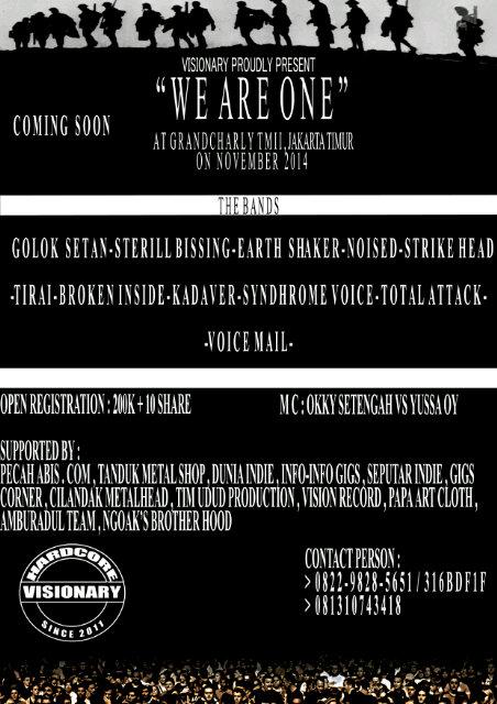 VISIONARY_HC's tweet image. Yuk bro bro..... Masih open regist.... 25 november at grand charly.....