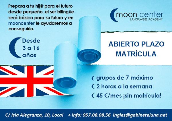 AmeliaArenas_'s tweet photo. RT @mooncenter_: Aprende inglés con nosotros. Cursos de inglés para niños de 3 a 12 años. Píde más inform #CordobaESP http://t.co/hMreWzC8OK