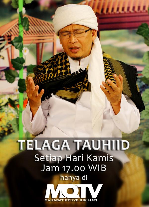 Sahabat MQTV jgn lupa pukul 5 sore ini Program TELAGA TAUHIID brsma <a href="/aagym/">Abdullah Gymnastiar</a> LIVE dr Studio MQTV