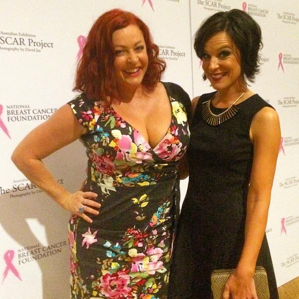 ShellyHorton1's tweet photo. With my buddy @natarshabelling at the #SCARproject for @nbcf Looking forward to seeing the exhibition http://t.co/H3XAnPjWtZ