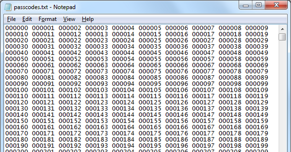 paulmutton's tweet photo. Woah, now it looks like someone's leaked a list of one million Google Authenticator 2-factor verification passcodes! http://t.co/oSM8gjCl5c